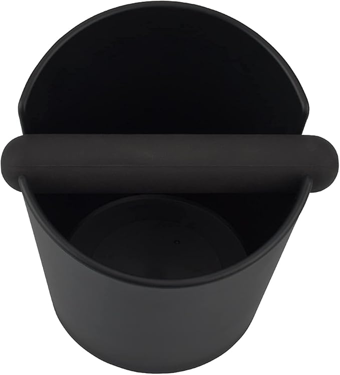 Round Coffee Knock Box 4.8 Inch Shock - Absorbent Durable Barista Style Knock Box With Removable Knock Bar and Non-Slip Base Gift