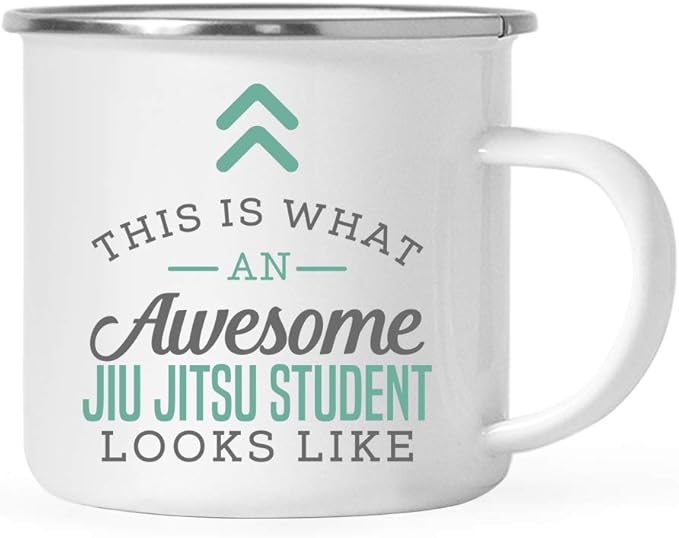 Andaz Press 11oz. Stainless Steel Campfire Coffee Mug Gift, This is What an Awesome Jiu Jitsu Student Looks Like, 1-Pack, Birthday Gift Ideas Coworker Him Her, Includes Gift Box