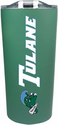 Campus Colors NCAA Stainless Steel Tumbler perfect for Gameday - 18 oz - Double Walled - Keeps Drinks Perfectly Insulated (Tulane Green Wave - Green)