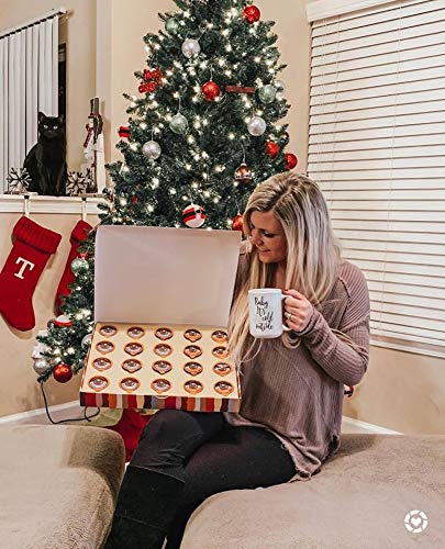 Crazy Cups Coffee Gifts, Flavored Coffee Gift Box for Keurig K Cup Machines, Deluxe Holiday Coffee Sampler, 24 Count