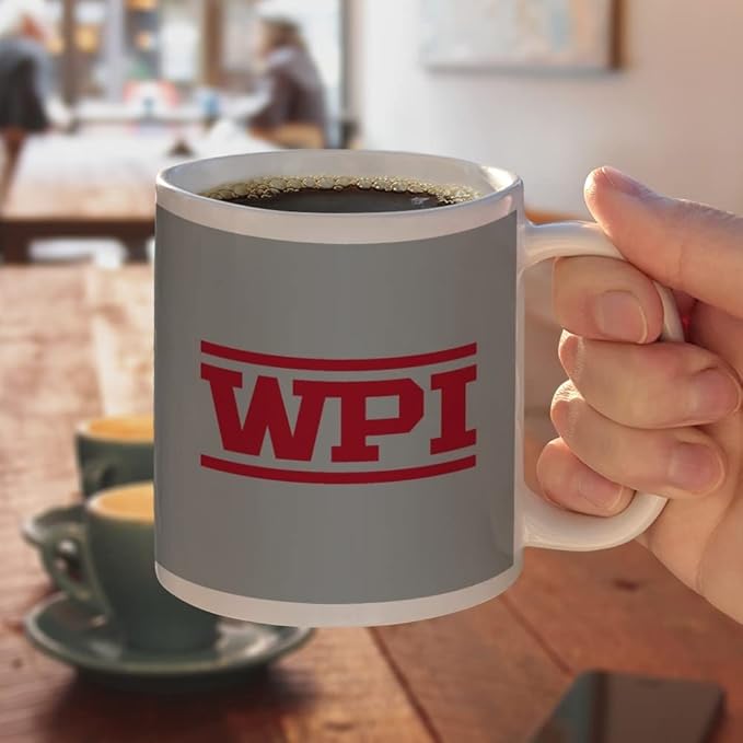 Worcester Polytechnic Goat Ceramic Coffee Mug, Novelty Gift Mugs for Coffee, Tea and Hot Drinks, 11oz, White