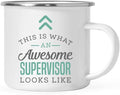 Andaz Press 11oz. Stainless Steel Campfire Coffee Mug Gift, This is What an Awesome Supervisor Looks Like, 1-Pack, Birthday Gift Ideas Coworker Him Her, Includes Gift Box