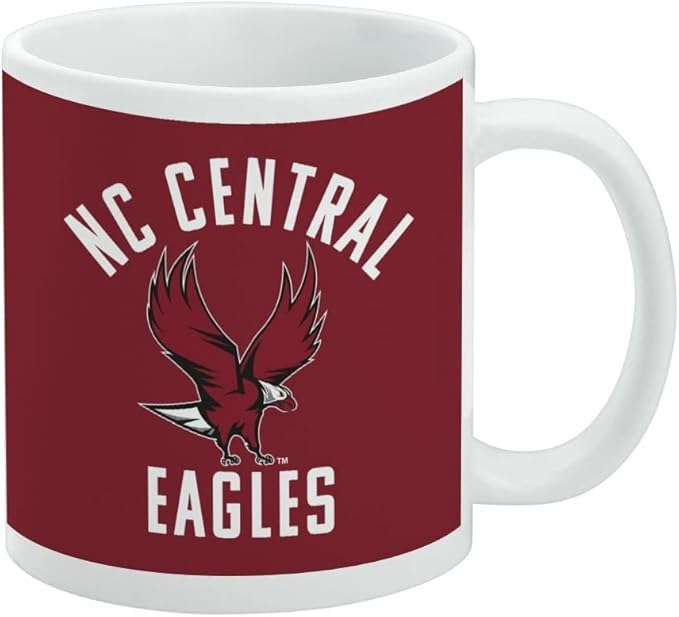 North Carolina Central Eagles Logo Ceramic Coffee Mug, Novelty Gift Mugs for Coffee, Tea and Hot Drinks, 11oz, White