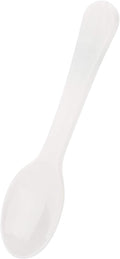Extra Sturdy, Gmark 100pc 3" Taster Spoons Plastic Mini Spoons, Extra Sturdy, BPA Free, For Ice Cream, Dessert, White 1 Box Set GM1002F