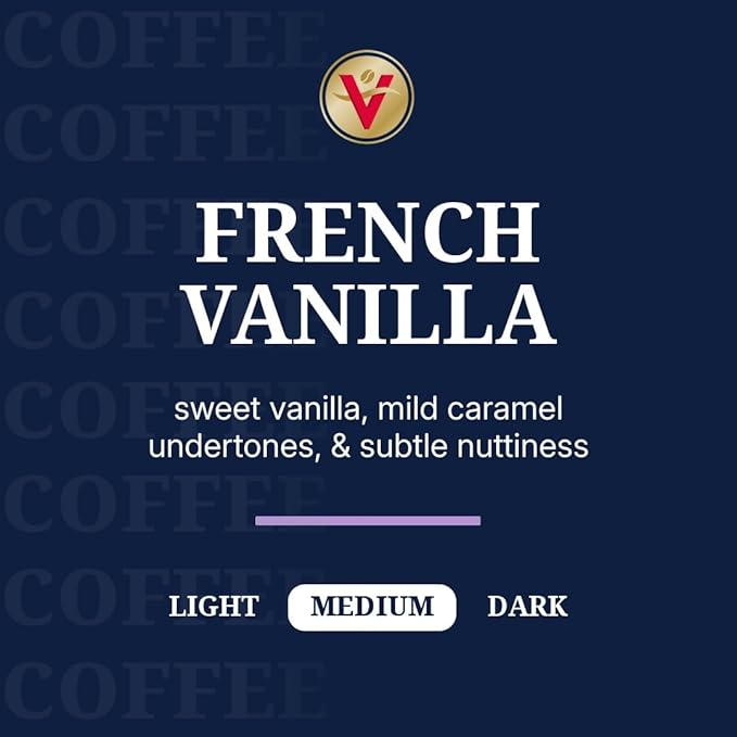 Victor Allen's Coffee French Vanilla Flavored Coffee, Medium Roast, 42 Count, Single Serve Coffee Pods for Keurig K-Cup Brewers