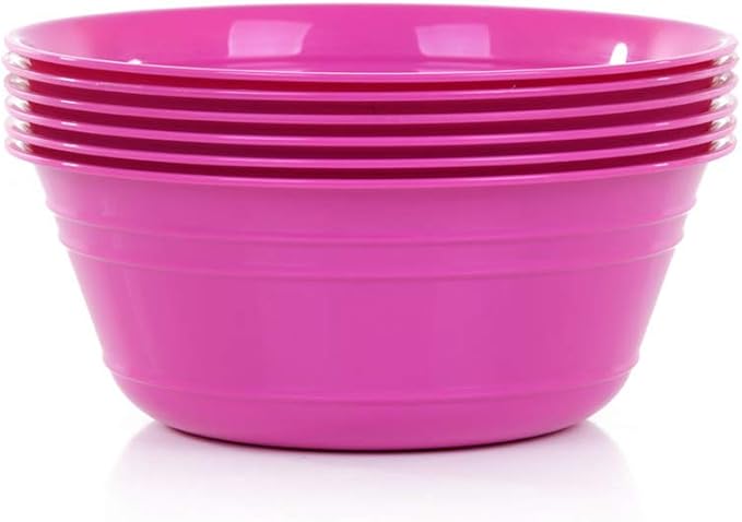 Mintra Home Snack Bowls (Medium 6pk (1.8L), Fuchsia)