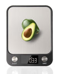 Brigii Food Scale,Digital Kitchen Scale, Stainless Steel, Weight in Grams, Ounces, Milliliters and Pounds, Ideal for Meal Prep, Cooking, and Baking