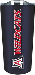 Campus Colors NCAA Stainless Steel Tumbler perfect for Gameday - 18 oz - Double Walled - Keeps Drinks Perfectly Insulated (Arizona Wildcats - Navy)