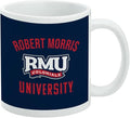 Robert Morris University Colonials Logo Ceramic Coffee Mug, Novelty Gift Mugs for Coffee, Tea and Hot Drinks, 11oz, White