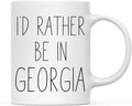 Andaz Press U.S. State 11oz. Coffee Mug Gift, I'd Rather Be in Georgia, 1-Pack, Long Distance College Going Away Study Abroad Birthday Christmas Gifts