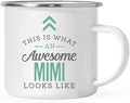 Andaz Press 11oz. Stainless Steel Campfire Coffee Mug Gift, This is What an Awesome Mimi Looks Like, 1-Pack, Birthday Gift Ideas Coworker Him Her, Includes Gift Box