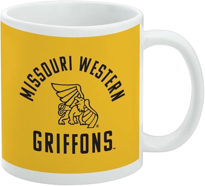 Missouri Western State University Griffons Ceramic Coffee Mug, Novelty Gift Mugs for Coffee, Tea and Hot Drinks, 11oz, White