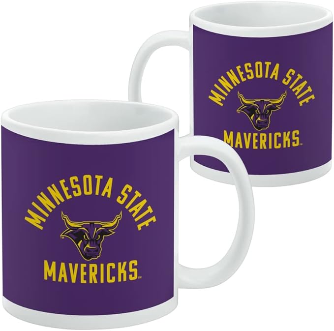 Mankato Mavericks Ceramic Coffee Mug, Novelty Gift Mugs for Coffee, Tea and Hot Drinks, 11oz, White