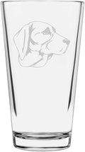 Tyrolean Hound Custom Personalized Dog Themed Etched All Purpose 16oz Pint Glass