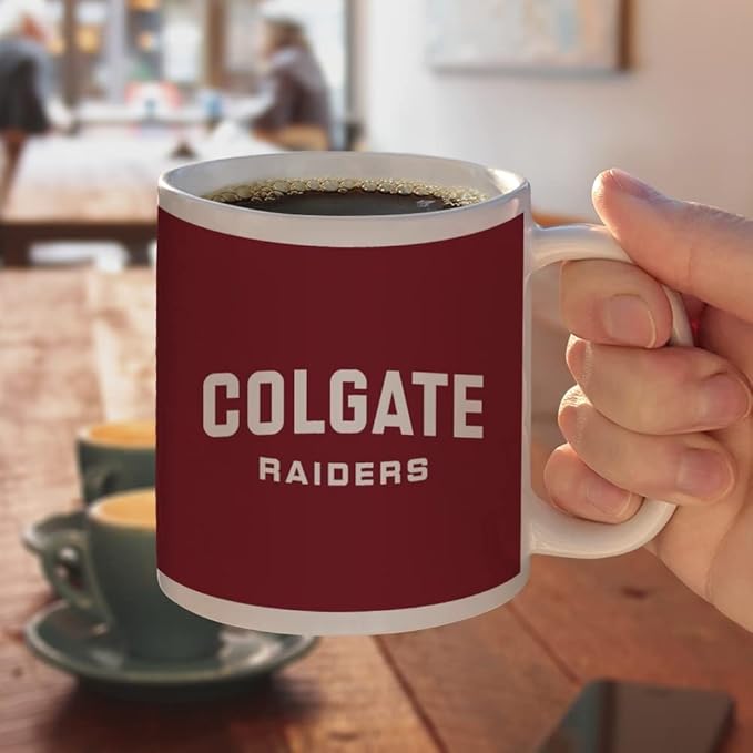 Colgate University Raiders Logo Ceramic Coffee Mug, Novelty Gift Mugs for Coffee, Tea and Hot Drinks, 11oz, White