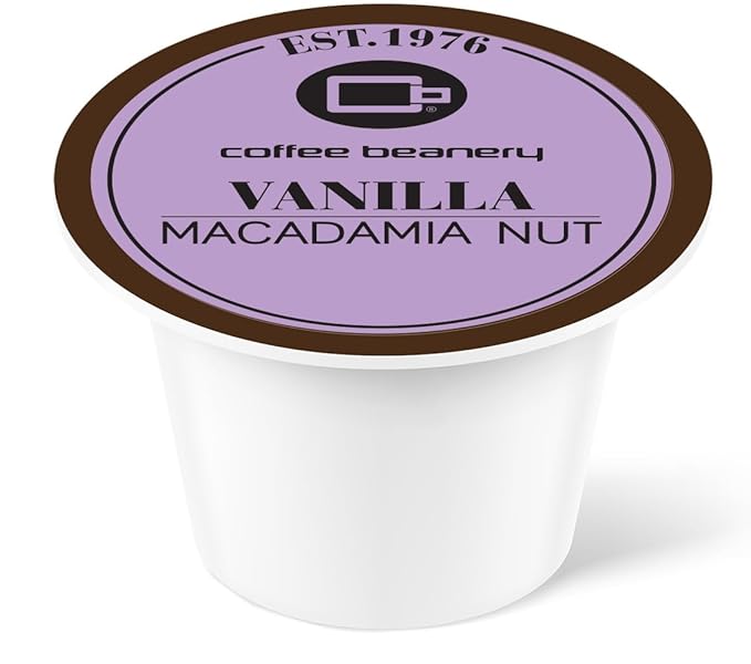 Vanilla Macadamia Nut Coffee Pods by Coffee Beanery | 12ct Medium Roast Arbica Coffee
