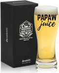 Onebttl Papaw Gifts for Fathers Day, Christmas, 15oz Beer Pint Glass Papaw Gift for Grandpa from Granddaughter Grandson