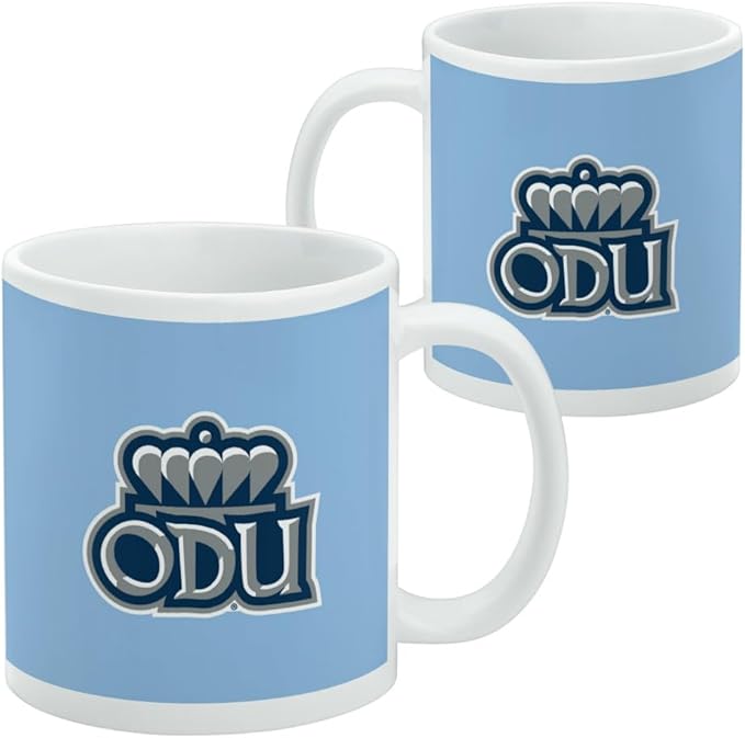 Old Dominion University Lions Logo Ceramic Coffee Mug, Novelty Gift Mugs for Coffee, Tea and Hot Drinks, 11oz, White