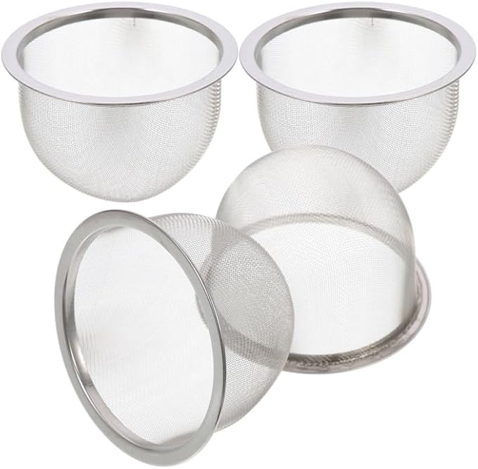 Kichvoe 4Pcs Teapot Strainers: Mesh Tea Strainer Fine Mesh Filter For Teapot Kettle Accessories For Tea Brewing, 3.34 * 3.34 * 1.96inch
