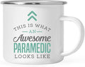 Andaz Press 11oz. Stainless Steel Campfire Coffee Mug Gift, This is What an Awesome Paramedic Looks Like, 1-Pack, Birthday Gift Ideas Coworker Him Her, Includes Gift Box