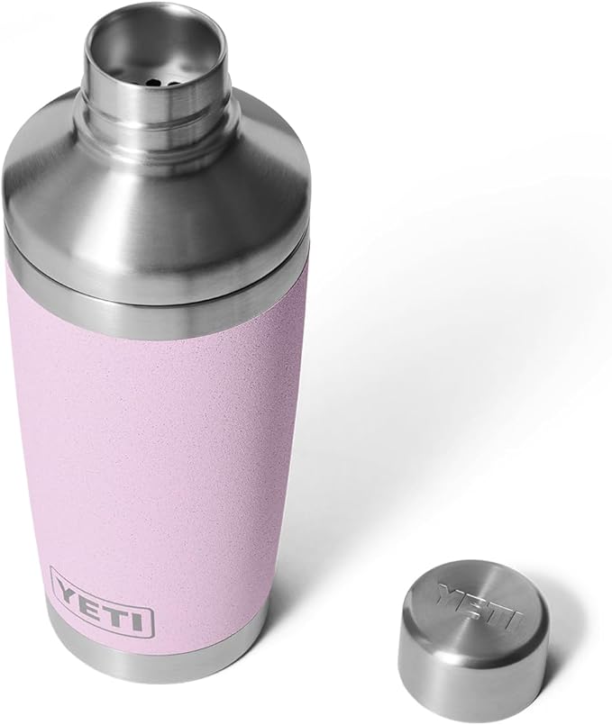 YETI Rambler 20 oz Cocktail Shaker, Stainless Steel, Vacuum Insulated, Cherry Blossom