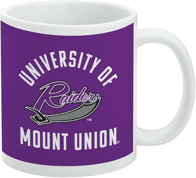 University of Mount Union Raiders Ceramic Coffee Mug, Novelty Gift Mugs for Coffee, Tea and Hot Drinks, 11oz, White