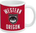 Western Oregon University Wolves Logo Ceramic Coffee Mug, Novelty Gift Mugs for Coffee, Tea and Hot Drinks, 11oz, White
