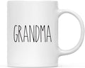 Andaz Press Simple Rustic Farmhouse Kitchen Decor 11oz. Ceramic Coffee Tea Mug Gift, Grandma, 1-Pack, Mother's Day Birthday Christmas Gift Ideas for Family, Friends