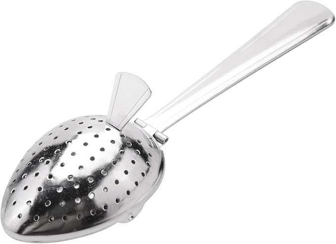 1pc Silver Stainless Steel Tea Infuser Strainer Spoon Loose Leaf Filter Herbs Spice NEW!Tea Strainers and Filters About 15cm in length