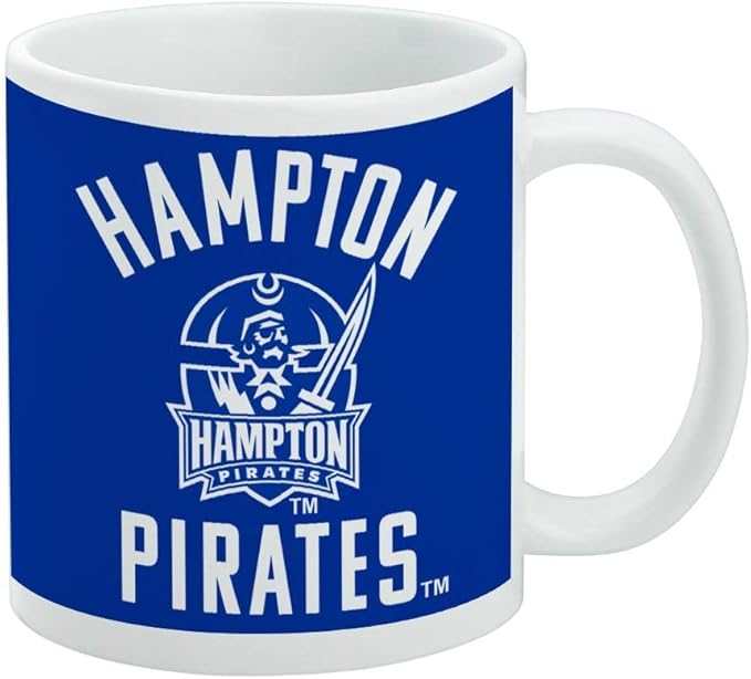 Hampton University Pirates Ceramic Coffee Mug, Novelty Gift Mugs for Coffee, Tea and Hot Drinks, 11oz, White