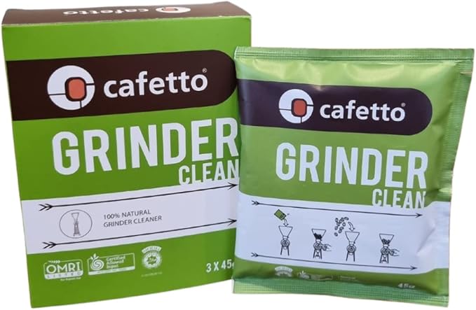 Cafetto Grinder Clean 100% Natural Coffee Grinder Cleaner, 3 x 45g