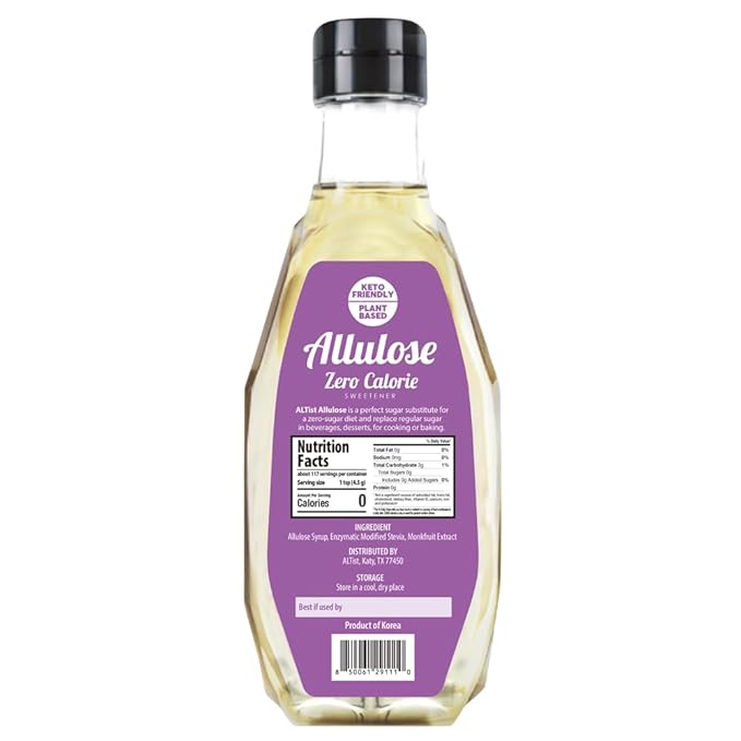 ALTist Allulose Syrup Sweetener – Zero Calorie Liquid Sugar Alternative, Keto, Vegan, Non-GMO, Plant-Based | 1:1 Sugar Replacement, No Net Carbs, Zero Fat, 17.7 fl oz - Original