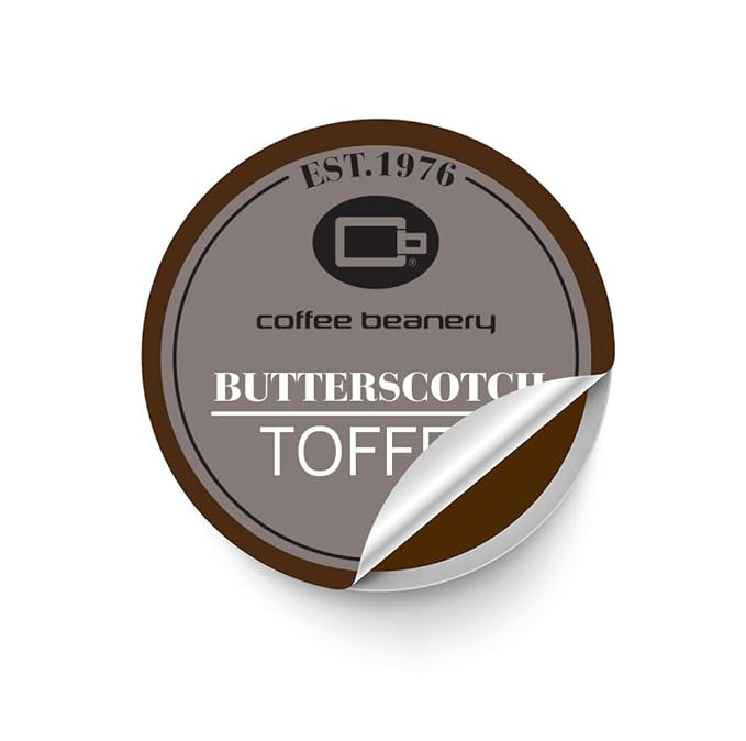 Butterscotch Toffee Decaf Coffee Pods by Coffee Beanery | 48ct Bulk Flavored Decaf Coffee Pods Medium Roast Coffee Pods| 100% Specialty Arabica Coffee| Gourmet Coffee Pods