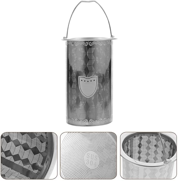 PRETYZOOM Stainless Steel Tea Infuser Mesh Strainer with Handle Replacement Tea Filter Basket for Loose Leaf Brewing in Teapots and Cups 3.54 Inch Compact Size
