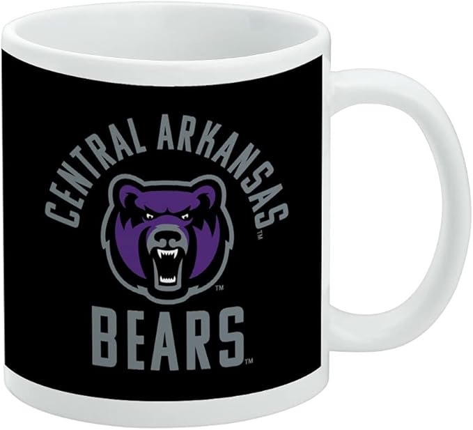 University of Central Arkansas Bears Ceramic Coffee Mug, Novelty Gift Mugs for Coffee, Tea and Hot Drinks, 11oz, White