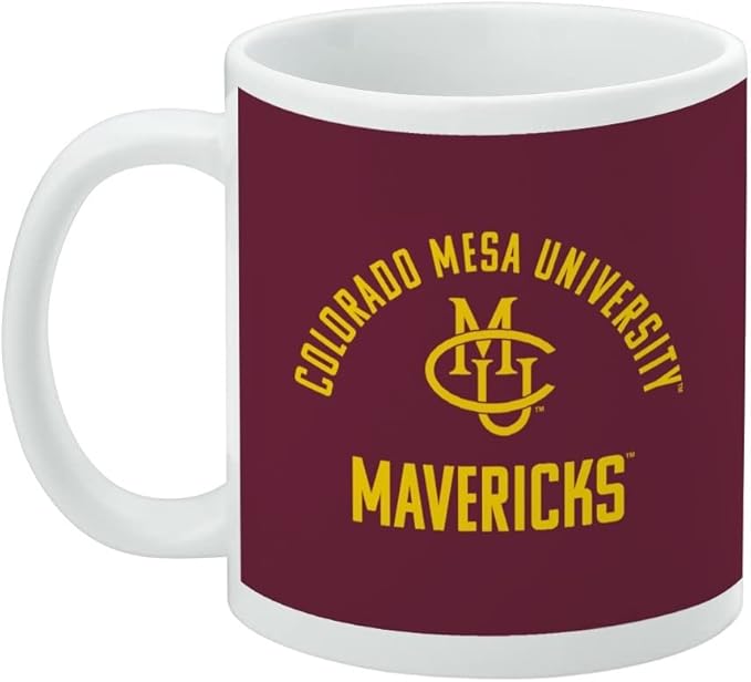 Colorado Mesa University Mavericks Ceramic Coffee Mug, Novelty Gift Mugs for Coffee, Tea and Hot Drinks, 11oz, White
