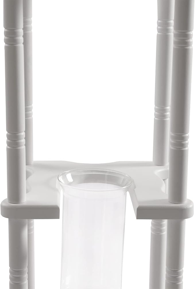 Ice Drip Coffee Maker Cold Brew Coffee Tower 67.6oz 25 Cups Slow Drip Japanese Cold Brew Maker (White)