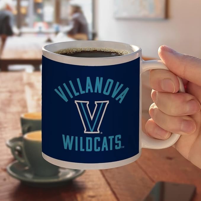 Villanova University Wildcats Ceramic Coffee Mug, Novelty Gift Mugs for Coffee, Tea and Hot Drinks, 11oz, White