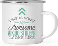 Andaz Press 11oz. Stainless Steel Campfire Coffee Mug Gift, This is What an Awesome Aikido Student Looks Like, 1-Pack, Birthday Gift Ideas Coworker Him Her, Includes Gift Box