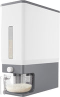 Lifewit Rice Dispenser 25 Lbs(11.3kg), Rice Storage Container Sealed Moisture Proof with Measuring Cup for Kitchen Pantry Household, BPA-Free, 1 Pack