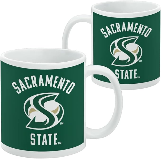 Sacramento State University Hornets Ceramic Coffee Mug, Novelty Gift Mugs for Coffee, Tea and Hot Drinks, 11oz, White