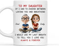 Wrappiness Custom Coffee Mug for Daughter from Father – Using My Last Breath To Tell You I Love You Mug, Personalized Gift for Daughter on Birthdays, Christmas