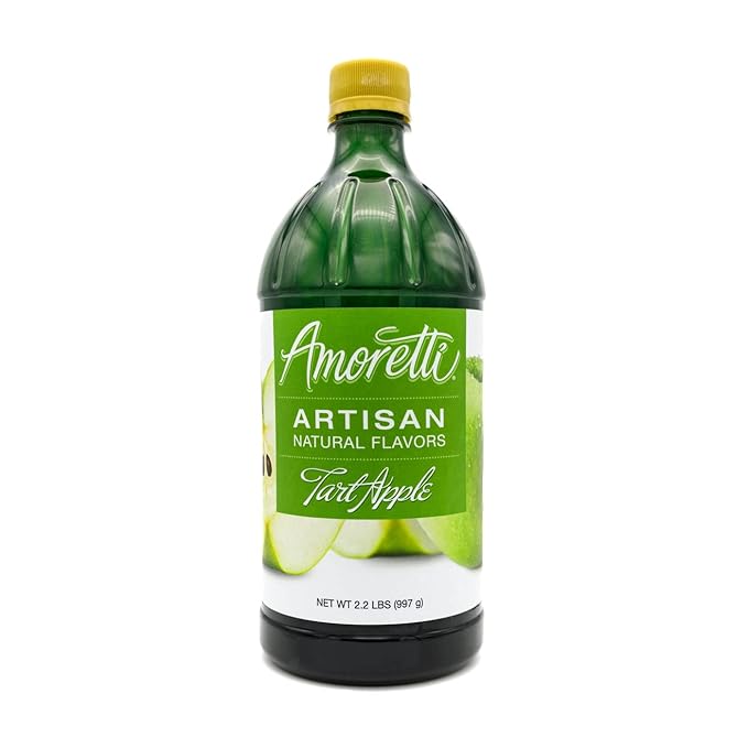 Amoretti - Natural Tart Apple Artisan Flavor Paste, 2.2 lbs, Perfect For Ice Cream, Beverages, Cakes, and more, Preservative Free, Vegan, Gluten Free, No Artificial Sweeteners, Highly Concentrated