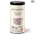 Silverpot Original Assam - 50 Round Tea Bags | Indian Black Tea, CTC | Caffeinated, Farm-Direct | Reusable Tin