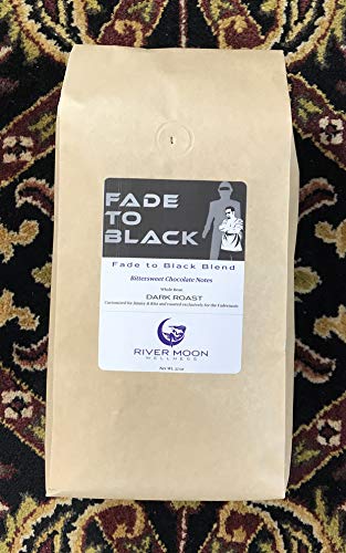 River Moon Coffee, Fade to Black Dark Roast Coffee Beans, 2 lbs, Extra Dark, Low Acidity, Non-GMO, Direct Trade, Fadernauts Blend