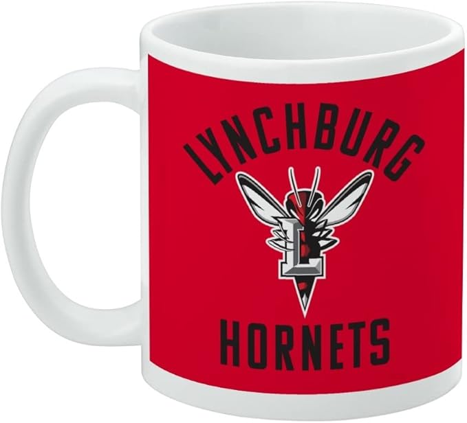 University of Lynchburg Hornets Logo Ceramic Coffee Mug, Novelty Gift Mugs for Coffee, Tea and Hot Drinks, 11oz, White