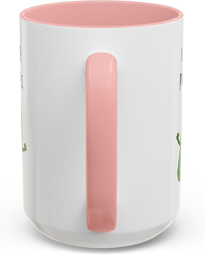 Cute Pickle Lovers Coffee Mug - I Love Pickles, Black Accent Mug, Funny Gift for Veggies Fans, Kitchen Decor, Unique Ceramic