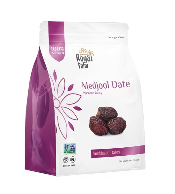 Medjool Dates 16oz | Premium Dates | Natural Sweetener | Fresh Dried Fruit | Healthy | Vegan Snack & Natural Energy Boost | Non-GMO | Kosher
