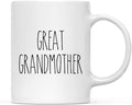 Andaz Press Simple Rustic Farmhouse Kitchen Decor 11oz. Ceramic Coffee Tea Mug Gift, Great Grandmother, 1-Pack, Mother's Day Birthday Christmas Gift Ideas for Family, Friends