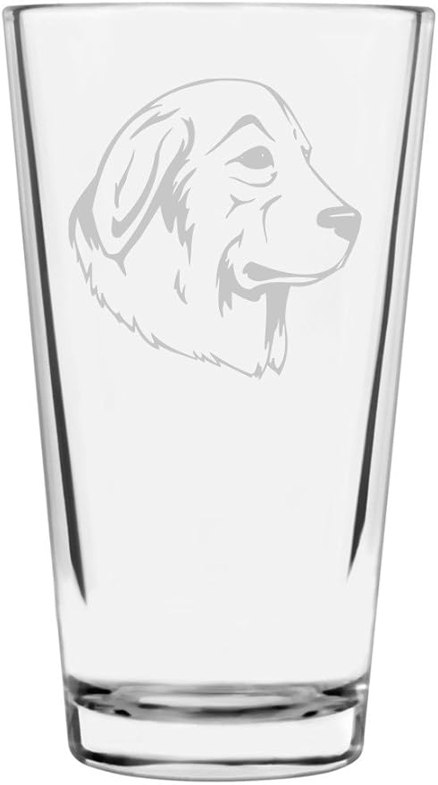Maremma Sheepdog Custom Personalized Dog Themed Etched All Purpose 16oz Pint Glass